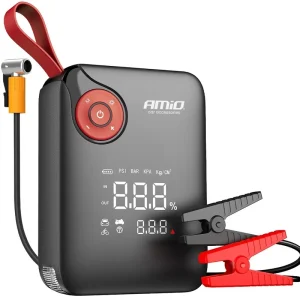 Speciální Cena AKU kompresor s funkcí powerbanky a boosteru 7200 mAh + LED 600A AMIO
