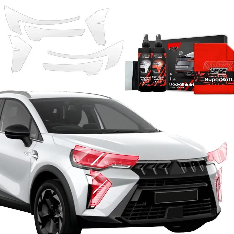 Ochranné fólie na světla Mitsubishi ASX II Facelift (od roku 2024>) GRIZZ Protector, 6 ks Sleva