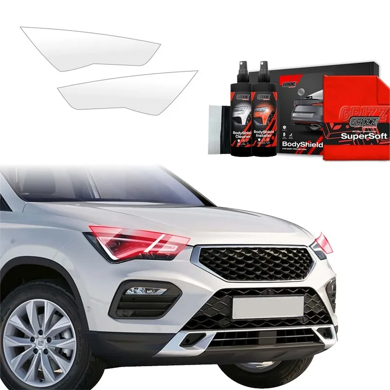 Ochranné fólie na světla Seat Ateca Facelift (od roku 2020>) GRIZZ Protector, 2 ks Hit Sezóny