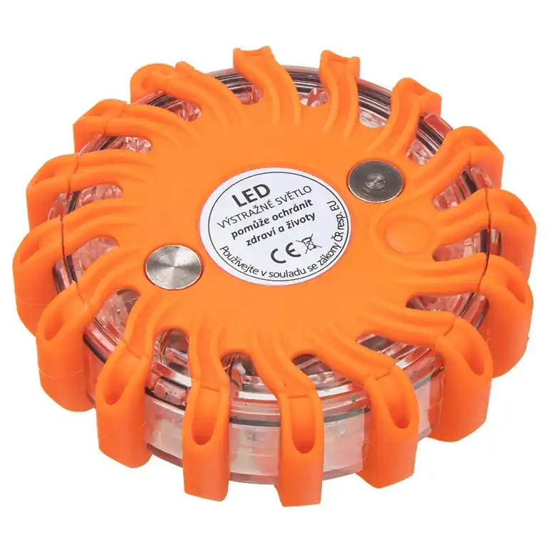 Finální Výprodej AKU bezpečnostní LED červené světlo na magnet s 9 funkcemi CARCLEVER