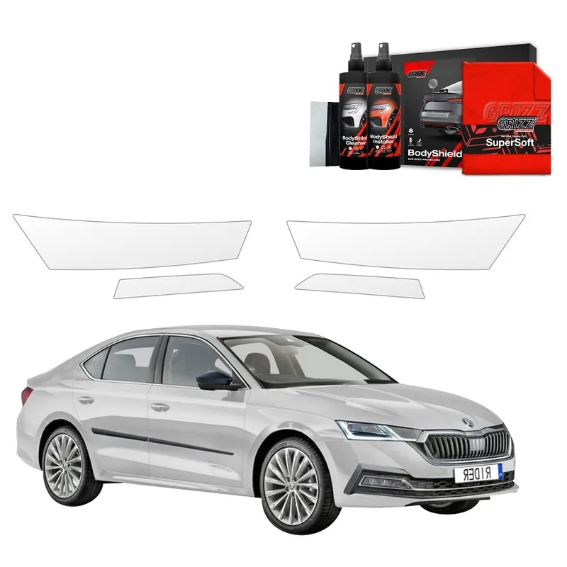 Cenový Hit Ochranné fólie na světla Škoda Octavia IV Liftback (od roku 2019>) GRIZZ Protector, 4 ks