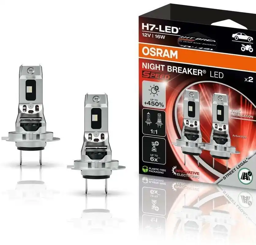 LED žárovky H7 OSRAM Night Breaker LED SPEED 450, 2 generace 1 1 Výprodej