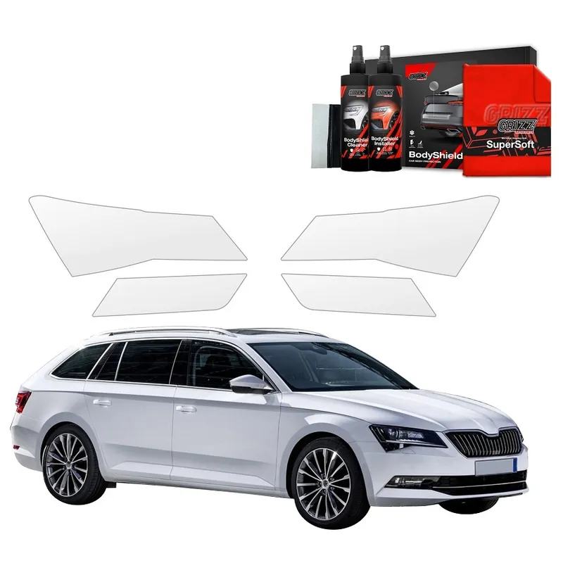 Ověřený Ochranné fólie na světla Škoda Superb III Combi (2015 - 2019) GRIZZ Protector, 4 ks