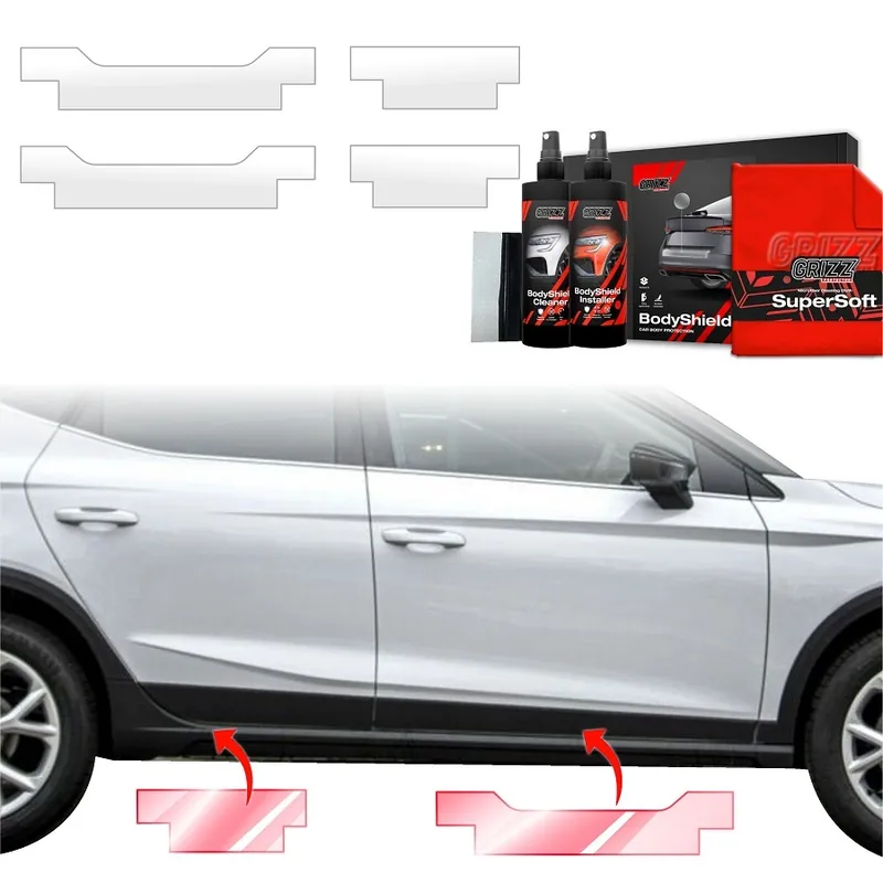 Ochranné fólie na prahy Cupra Leon Combi (od roku 2024>) GRIZZ Protector, 4 ks Levný