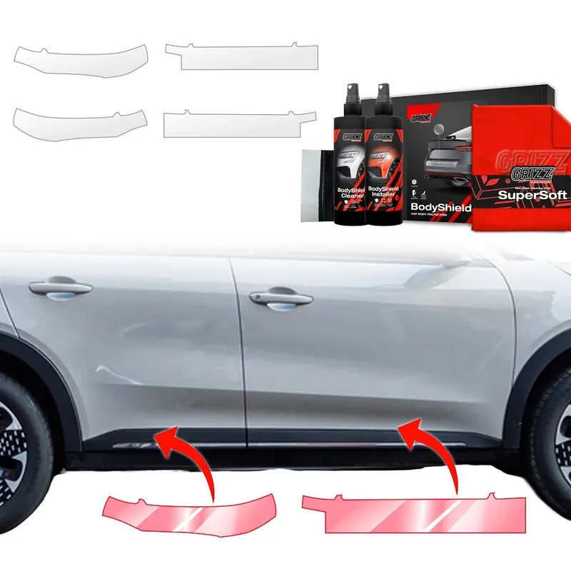 Ochranné fólie na prahy Fiat 600 (od roku 2023>) GRIZZ Protector, 4 ks Zlevněný