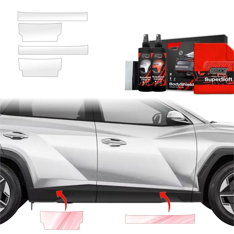 Ochranné fólie na prahy Hyundai Tucson IV (od roku 2024>) GRIZZ Protector, 4 ks Speciální Cena