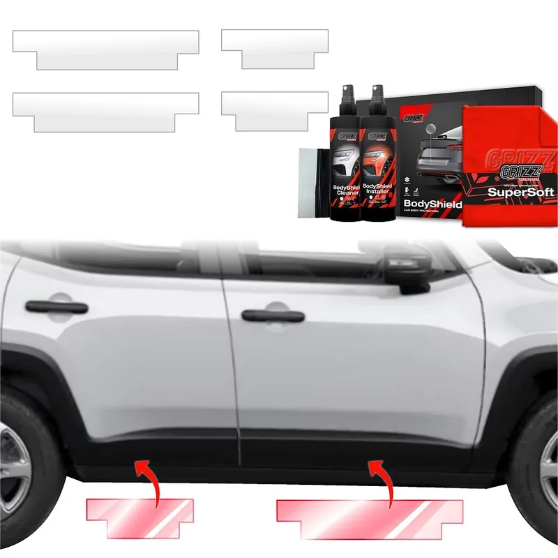 Ochranné fólie na prahy Jeep Renegade (od roku 2022>) GRIZZ Protector, 4 ks Ověřený