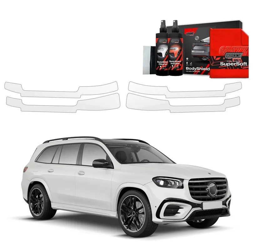 Sezónní Sleva Ochranné fólie na prahy Mercedes Benz GLS X167 (od roku 2023>) GRIZZ Protector, 4 ks