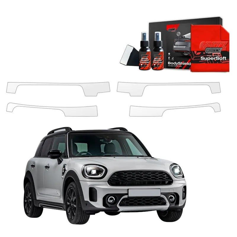 Rychlé Dodání Ochranné fólie na prahy Mini Countryman III U25 (od roku 2023>) GRIZZ Protector, 4 ks