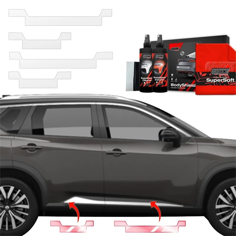 Ochranné fólie na prahy Nissan X-Trail IV (od roku 2024>) GRIZZ Protector, 4 ks Nejlepší Volba