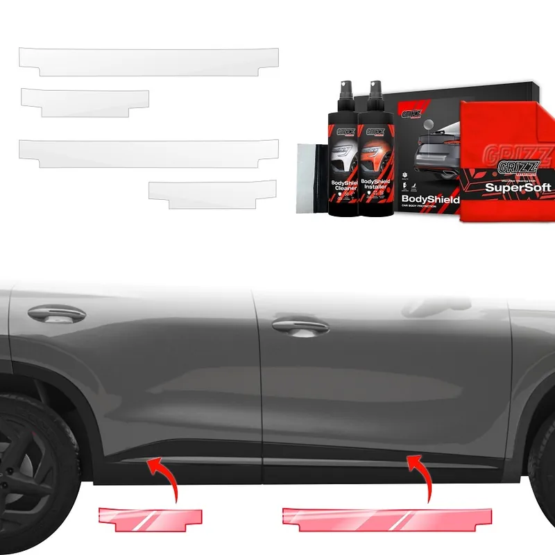 Nejlepší Volba Ochranné fólie na prahy Omoda 5 (od roku 2024>) GRIZZ Protector, 4 ks