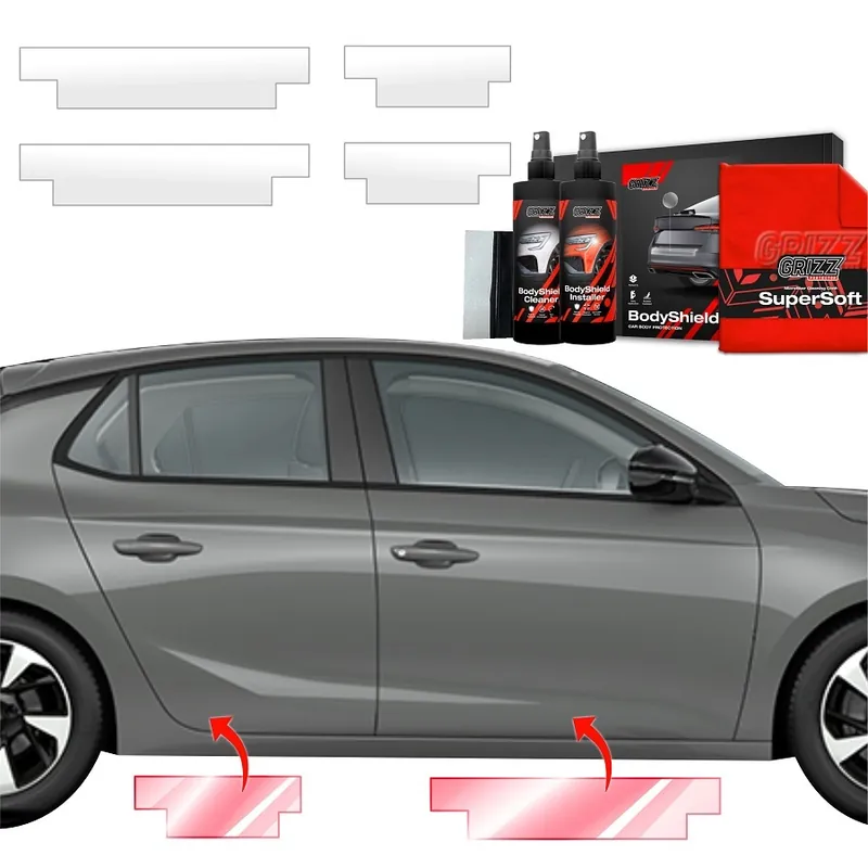 Ochranné fólie na prahy Opel Corsa F Facelift (od roku 2023>) GRIZZ Protector, 4 ks Nízká Cena