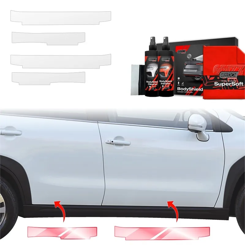 Ochranné fólie na prahy Suzuki S-Cross III (od roku 2021>) GRIZZ Protector, 4 ks Rychlé Dodání