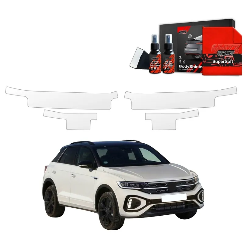 Ochranné fólie na prahy Volkswagen T-Roc I (od roku 2022>) GRIZZ Protector, 4 ks Akční Nabídka