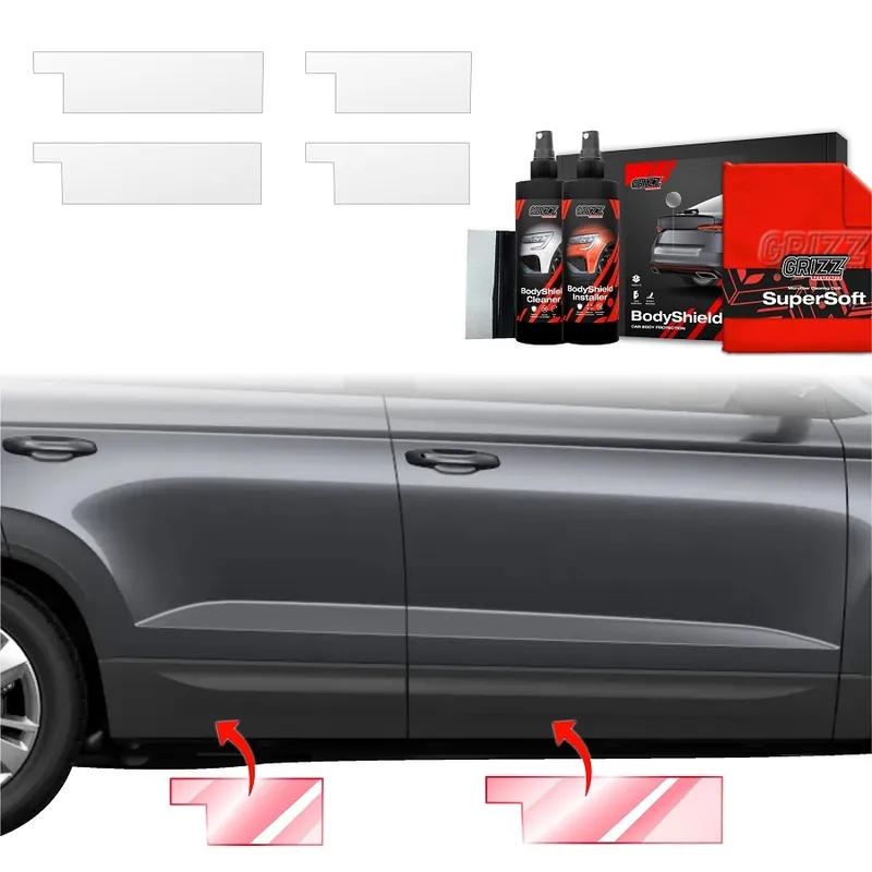 Ochranné fólie na prahy Škoda Karoq (od roku 2022>) GRIZZ Protector, 4 ks Akční Cena