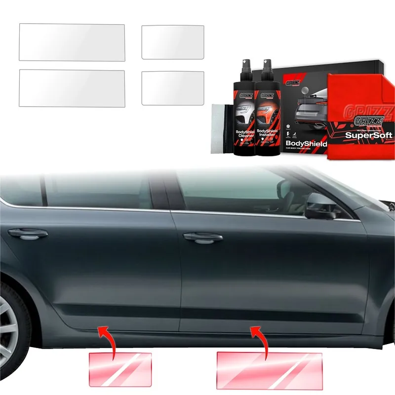 Ochranné fólie na prahy Škoda Octavia III (2017 - 2020) GRIZZ Protector, 4 ks Vrácení Zdarma