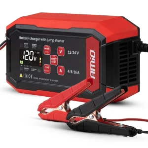 Inteligentní PROFI nabíječka AMIO 12/24V 16A (12V 40-160Ah 24V 40-80Ah) s funkcí BOOST Omezená Nabídka