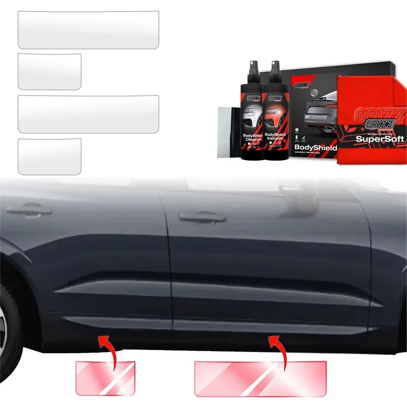 Aktuální Ochranné fólie na prahy Volvo XC60 II (od roku 2021>) GRIZZ Protector, 4 ks