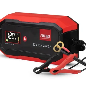 Inteligentní nabíječka AMIO PRO 12V 24V 10A (12V 100Ah 24V 50Ah) Akce