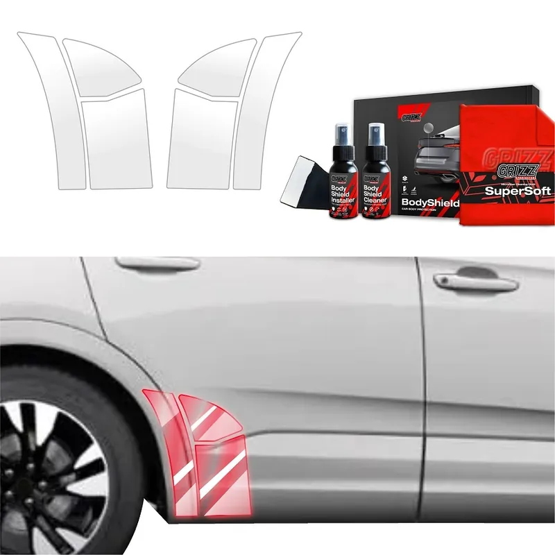 Ochranné fólie podblatníků Opel Grandland Facelift (2021 - 2024) GRIZZ Protector, 6 ks Autentický