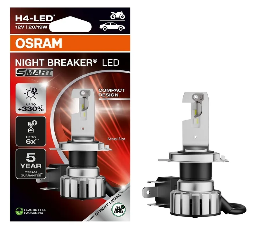Poslední Šance LED žárovka H4 OSRAM Night Breaker LED SMART 330%