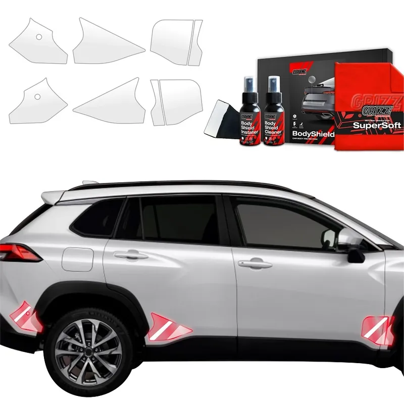 Přímo Od Výrobce Ochranné fólie podblatníků Toyota Corolla Cross (od roku 2022>) GRIZZ Protector, 6 ks