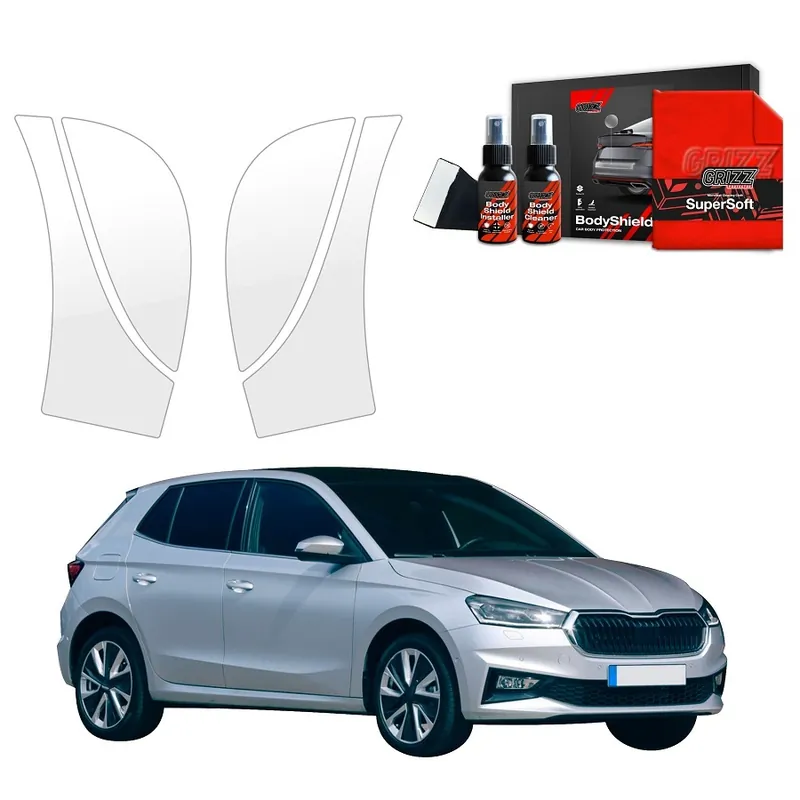 Originální Ochranné fólie podblatníků Škoda Fabia IV (od roku 2021>) GRIZZ Protector, 4 ks