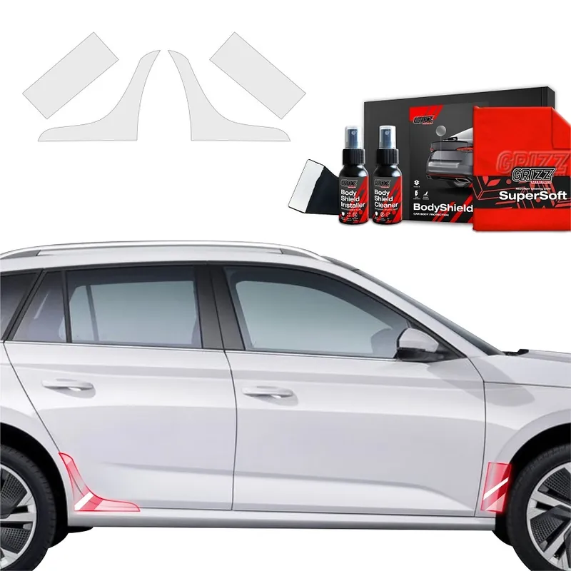 Ochranné fólie podblatníků Škoda Kamiq Facelift (od roku 2024>) GRIZZ Protector, 4 ks Nejprodávanější