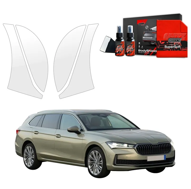 Cenově Výhodný Ochranné fólie podblatníků Škoda Superb IV Combi (od roku 2023>) GRIZZ Protector, 4 ks