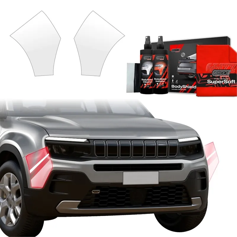 Rychlé Dodání Ochranné fólie předního nárazníku Jeep Avenger (od roku 2023>) GRIZZ Protector, 2 ks
