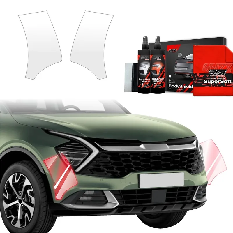 Hit Sezóny Ochranné fólie předního nárazníku Kia Sportage V (od roku 2021>) GRIZZ Protector, 2 ks