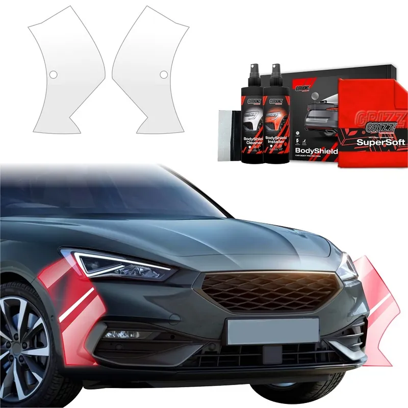 Ochranné fólie předního nárazníku Seat Leon IV Facelift (od roku 2024>) GRIZZ Protector, 2 ks Autentický