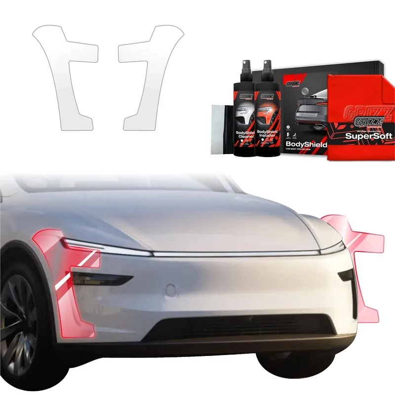 Značkový Ochranné fólie předního nárazníku Tesla Model Y Juniper (od roku 2025>) GRIZZ Protector, 2 ks