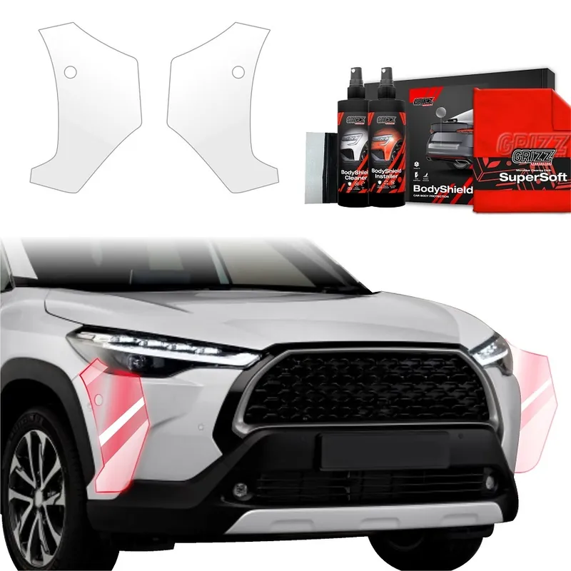 Ochranné fólie předního nárazníku Toyota Corolla Cross (od roku 2022>) GRIZZ Protector, 2 ks Horká Nabídka