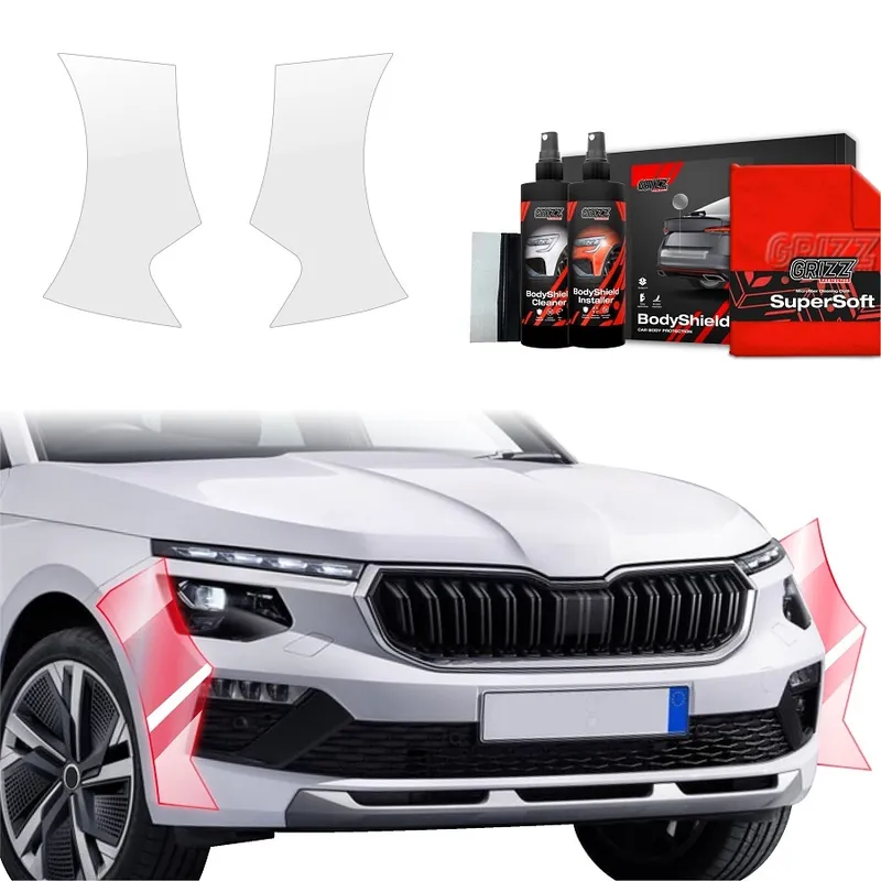 Ochranné fólie předního nárazníku Škoda Kamiq Facelift (od roku 2024>) GRIZZ Protector, 2 ks Pouze Dnes