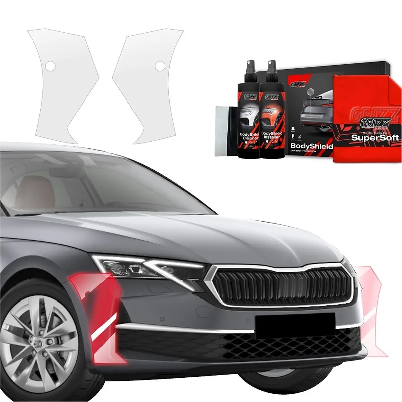 Akce Ochranné fólie předního nárazníku Škoda Octavia IV Liftback Facelift (od roku 2024>) GRIZZ Protector, 2 ks