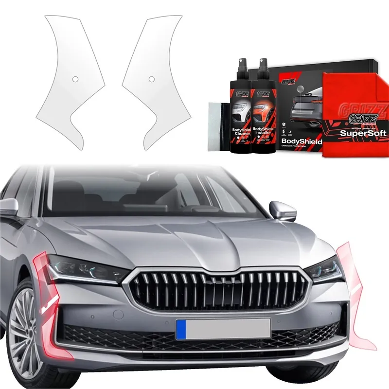 Koupit Online Ochranné fólie předního nárazníku Škoda Superb IV Liftback (od roku 2024>) GRIZZ Protector, 2 ks