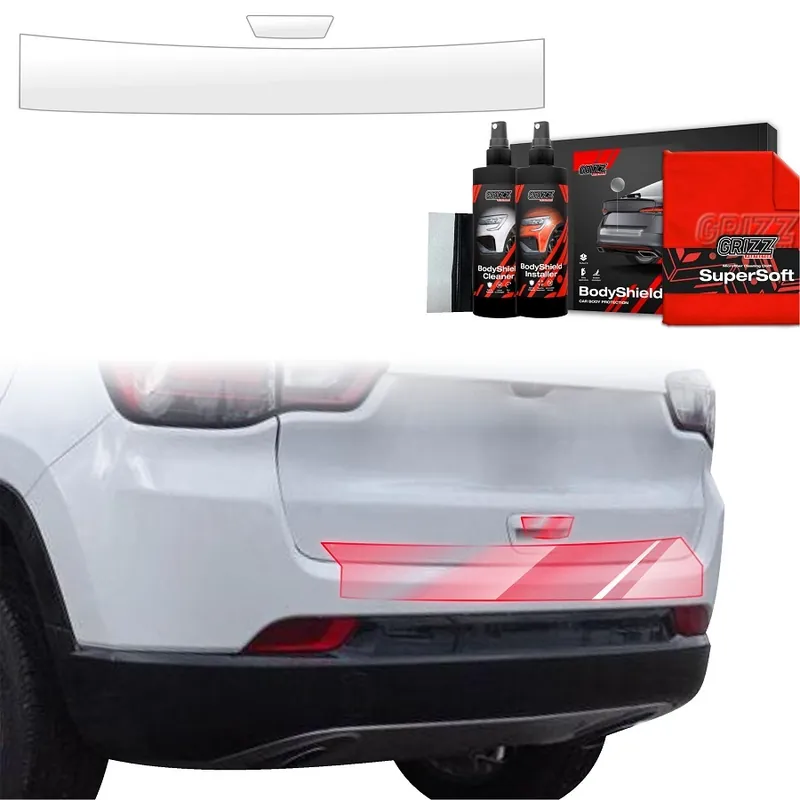 Jen Po Omezenou Doba Ochranná fólie zadního nárazníku Jeep Compass II Facelift (2021 - 2025) GRIZZ Protector, 2 ks