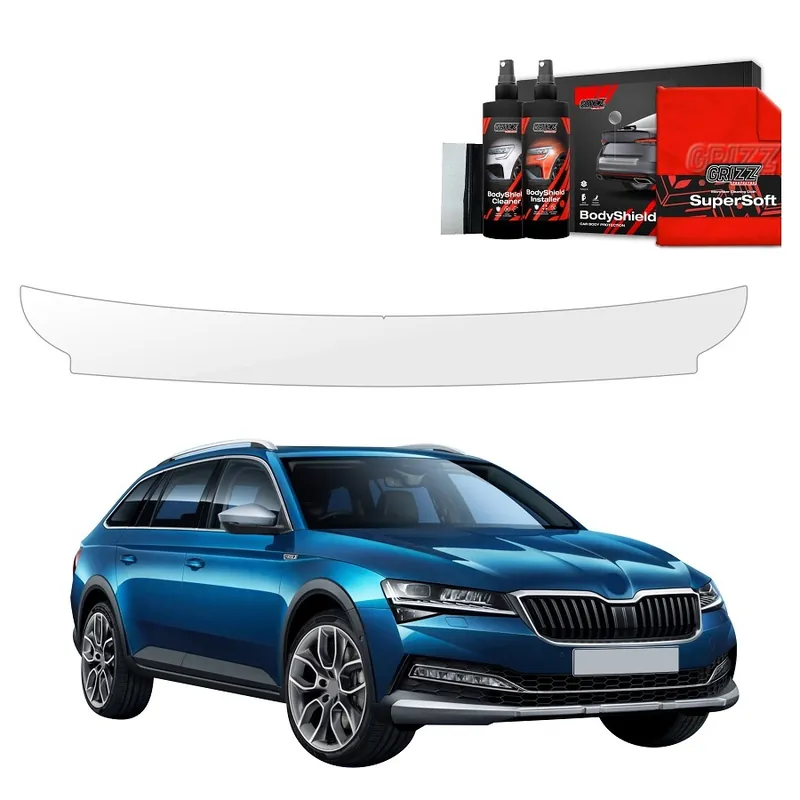 Ochranná fólie zadního nárazníku Škoda Superb III Combi (2019 - 2024) GRIZZ Protector, 1 ks Levný