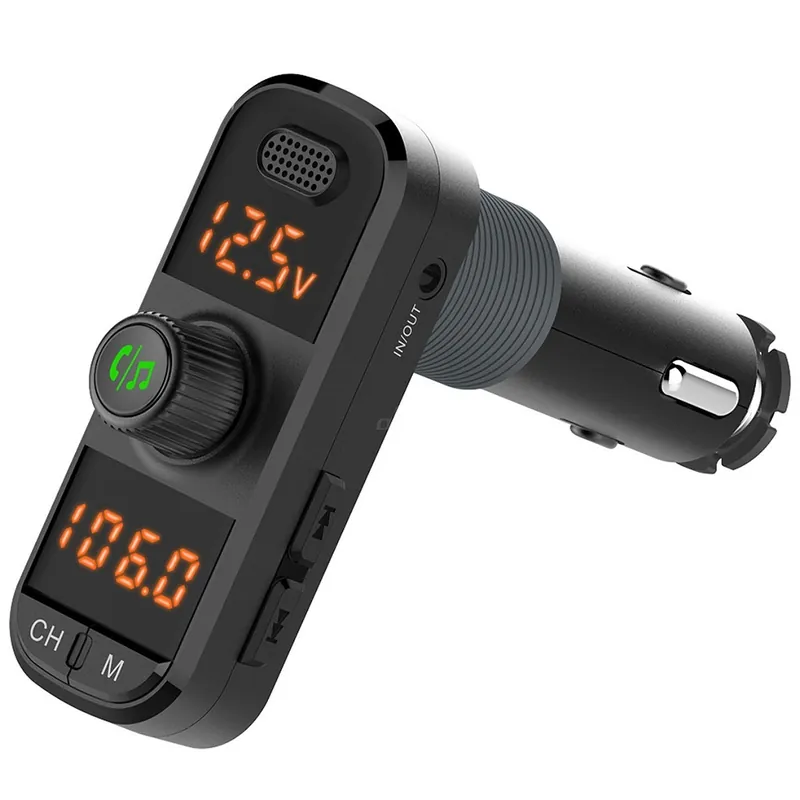 Víkendová Akce FM transmitter bluetooth s funkcí nabíječky 2x USB-A USB-C micro SD L design AMIO