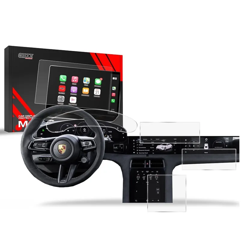 Matné fólie na displej GRIZZ Protector 4v1 pro Porsche Taycan (od roku 2019>) Poslední Šance