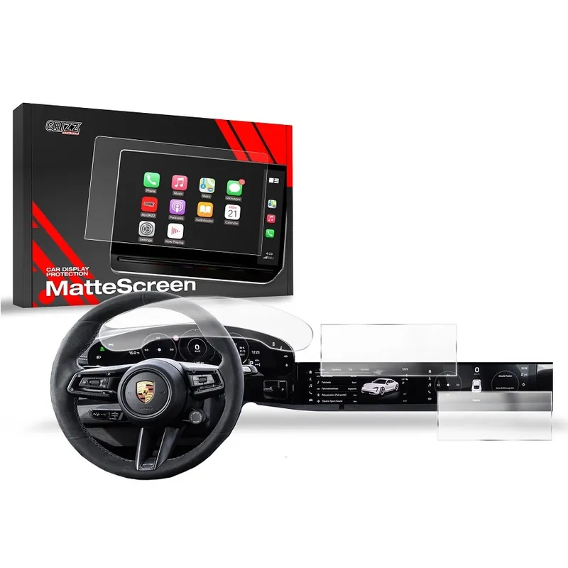 Vrácení Zdarma Matné fólie na displej GRIZZ Protector 3v1 pro Porsche Taycan (od roku 2019>) - Cockpit