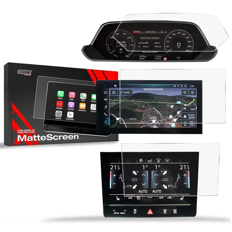 Originální Matné fólie na displej GRIZZ Protector 3v1 pro Audi Q8 e-tron (od roku 2023>)