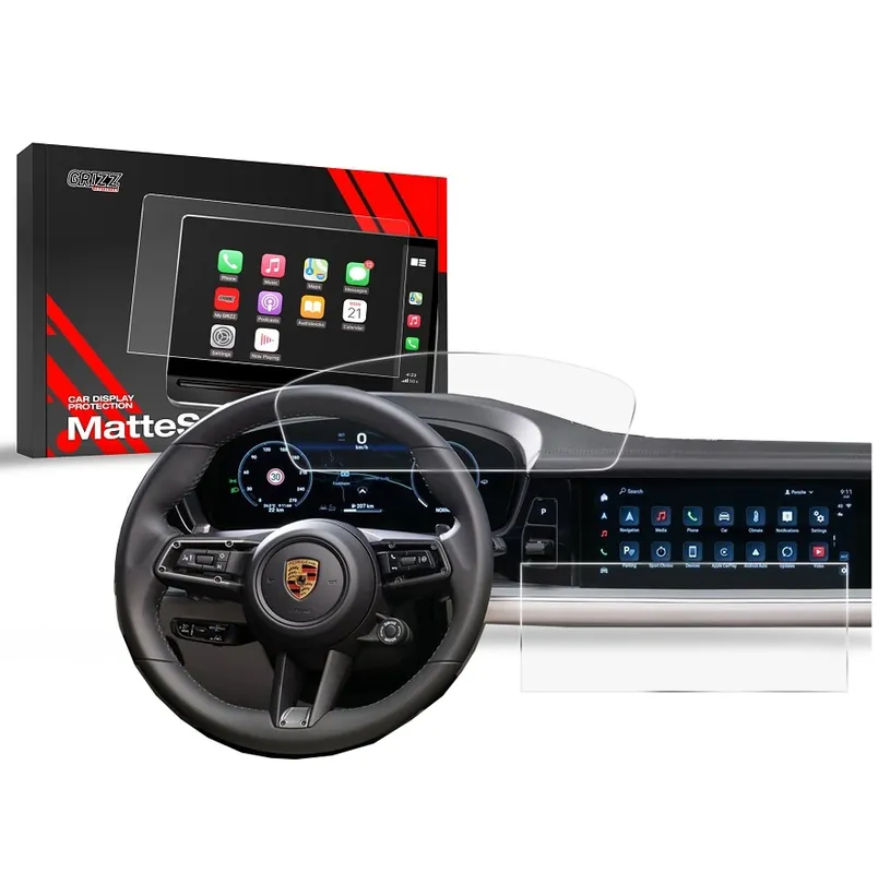 Matné fólie na displej GRIZZ Protector 2v1 pro Porsche Cayenne III (od roku 2023>) Pouze Dnes