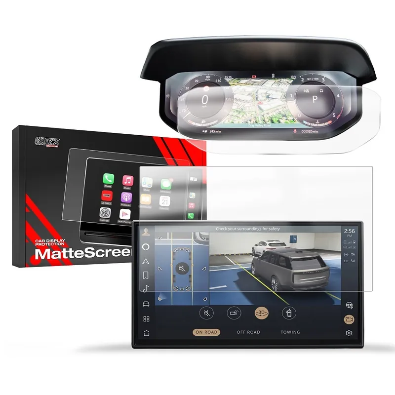 Must-Have Matné fólie na displej GRIZZ Protector 2v1 pro Land Rover Range Rover V (od roku 2021>) - displej 13,1"