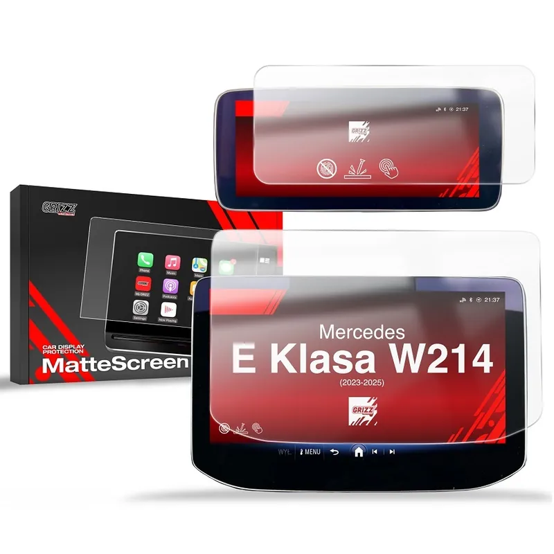 Novinka Matné fólie na displej GRIZZ Protector 2v1 pro Mercedes Benz E W214 Sedan (od roku 2023>) - Widescreen