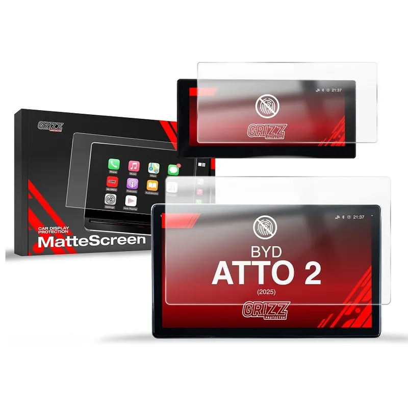 Matné fólie na displej GRIZZ Protector 2v1 pro BYD Atto 2 (od roku 2025>) - displej 10,1" Novinka