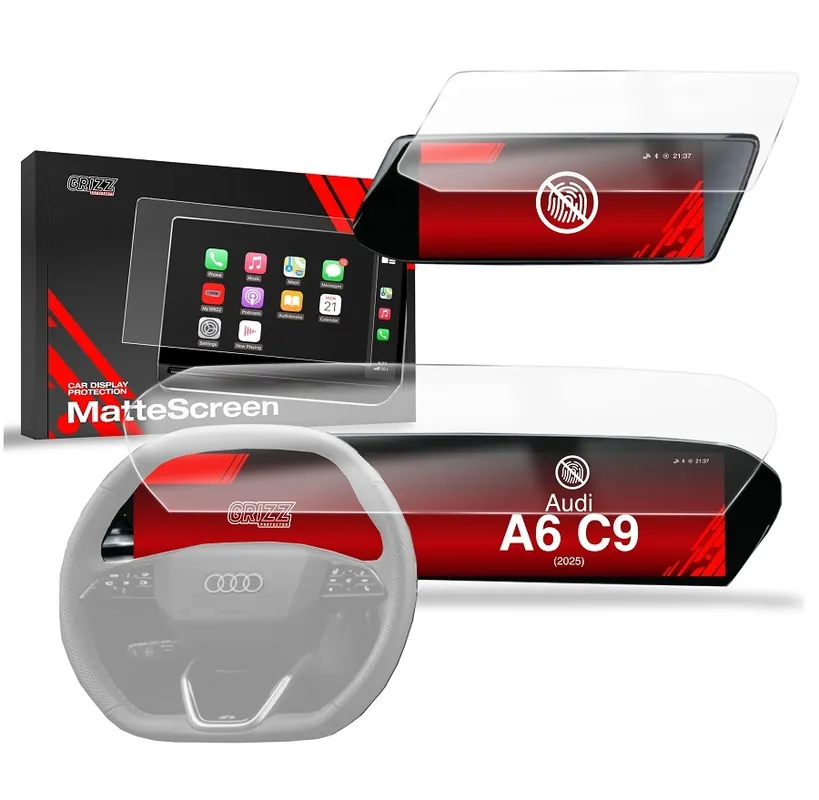 Odeslání Ihned Matné fólie na displej GRIZZ Protector 2v1 pro Audi A6 (od roku 2025>) - displej 14,5"