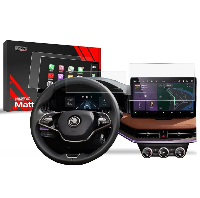 Matné fólie na displej GRIZZ Protector 2v1 pro Škoda Kodiaq II (od roku 2024>) - displej 10" Originální