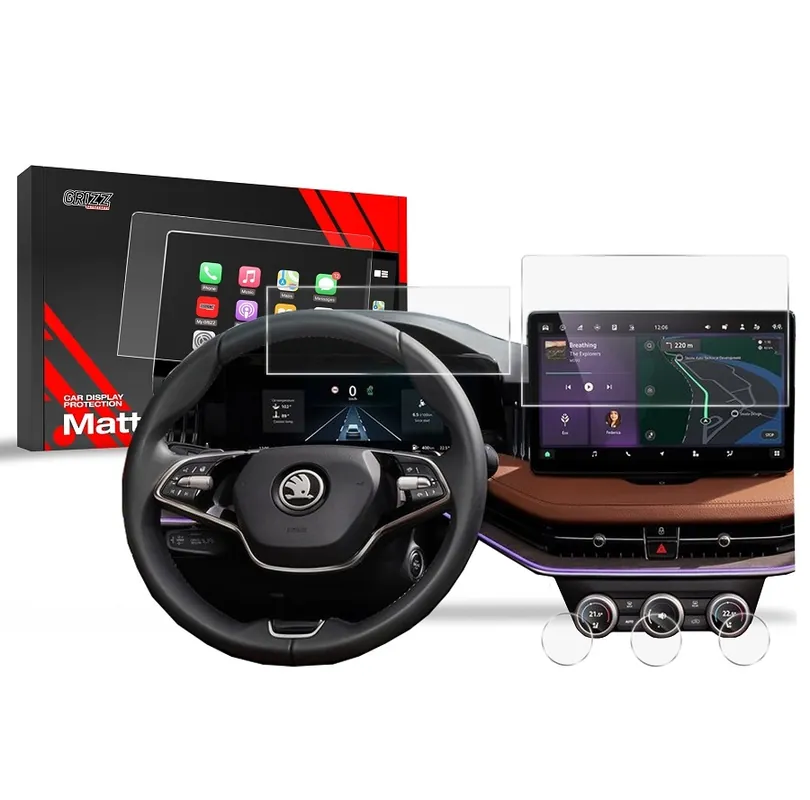 Matné fólie na displej GRIZZ Protector 5v1 pro Škoda Kodiaq II (od roku 2024>) - displej 13" Pouze Dnes
